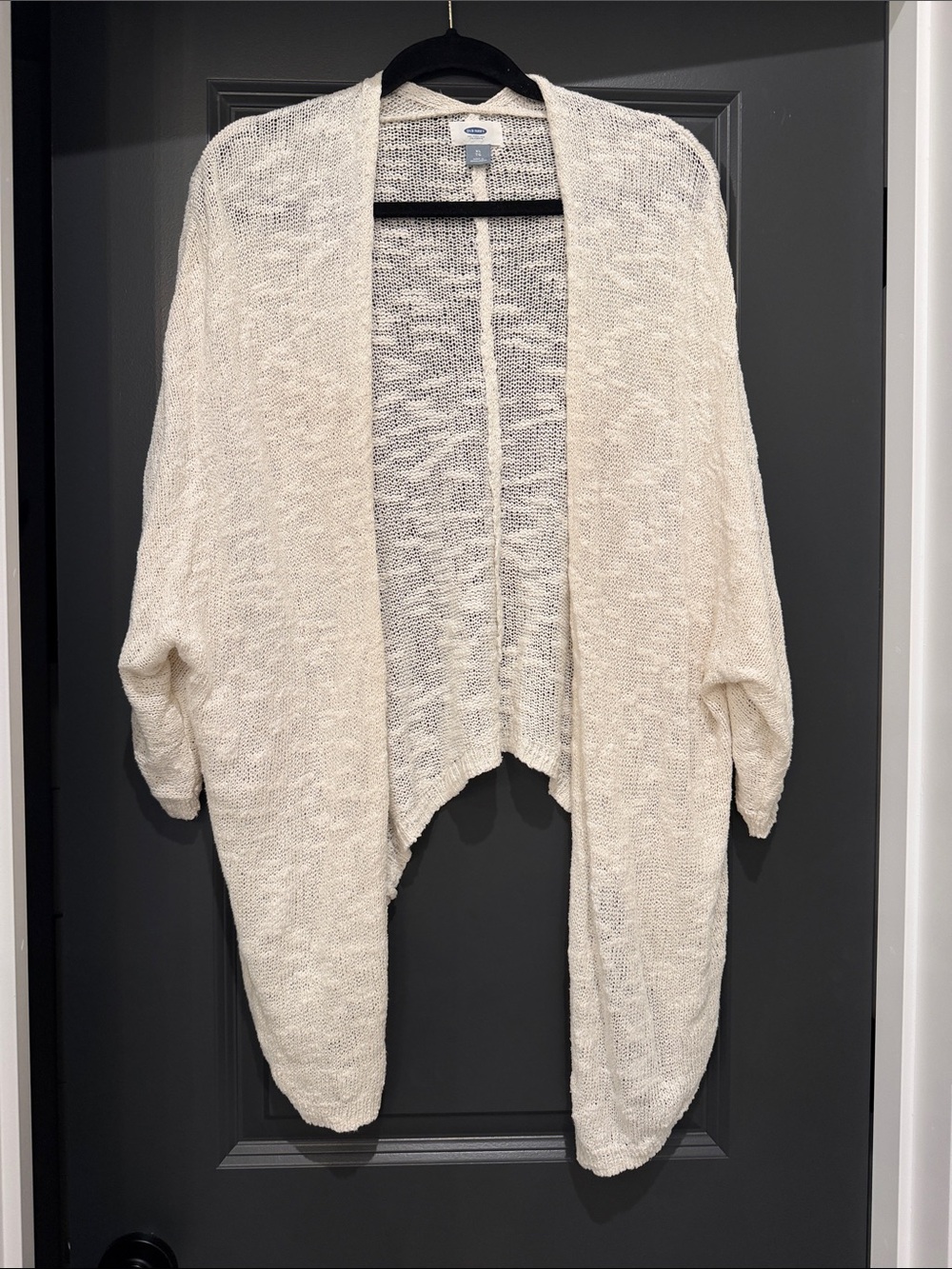 Old Navy Lightweight Open-Front Cream Women's Cardigan Sweater